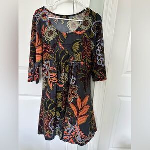 R& B collection floral dress sz medium